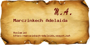 Marczinkech Adelaida névjegykártya